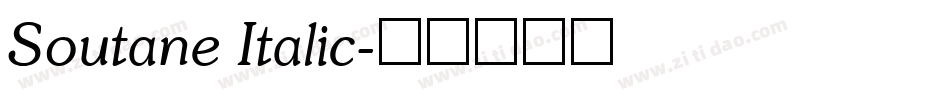 Soutane Italic字体转换
